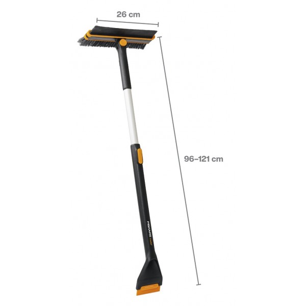 X-series automobilinis pasukamas sniego šepetys su grandikliu, teleskopinis